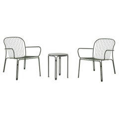 Set of Thorvald 2 SC101/S102 Outdoor ArmChair/Table-Ivory-Space Copenhagen for&T
