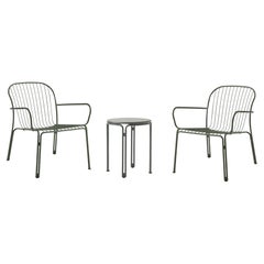 A Space Copenhagen 2Fauteuil d'extérieur/Table d'appoint-BronzeGreen-Space Copenhagen AT&T