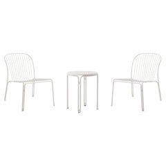 Ensemble de chaises longues d'extérieur Thorvald/table d'appoint-Ivory-Space Copenhagen pour &T