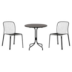 Ensemble de chaises d'extérieur Thorvald/Table-Warm Black, par Space Copenhagen pour &T