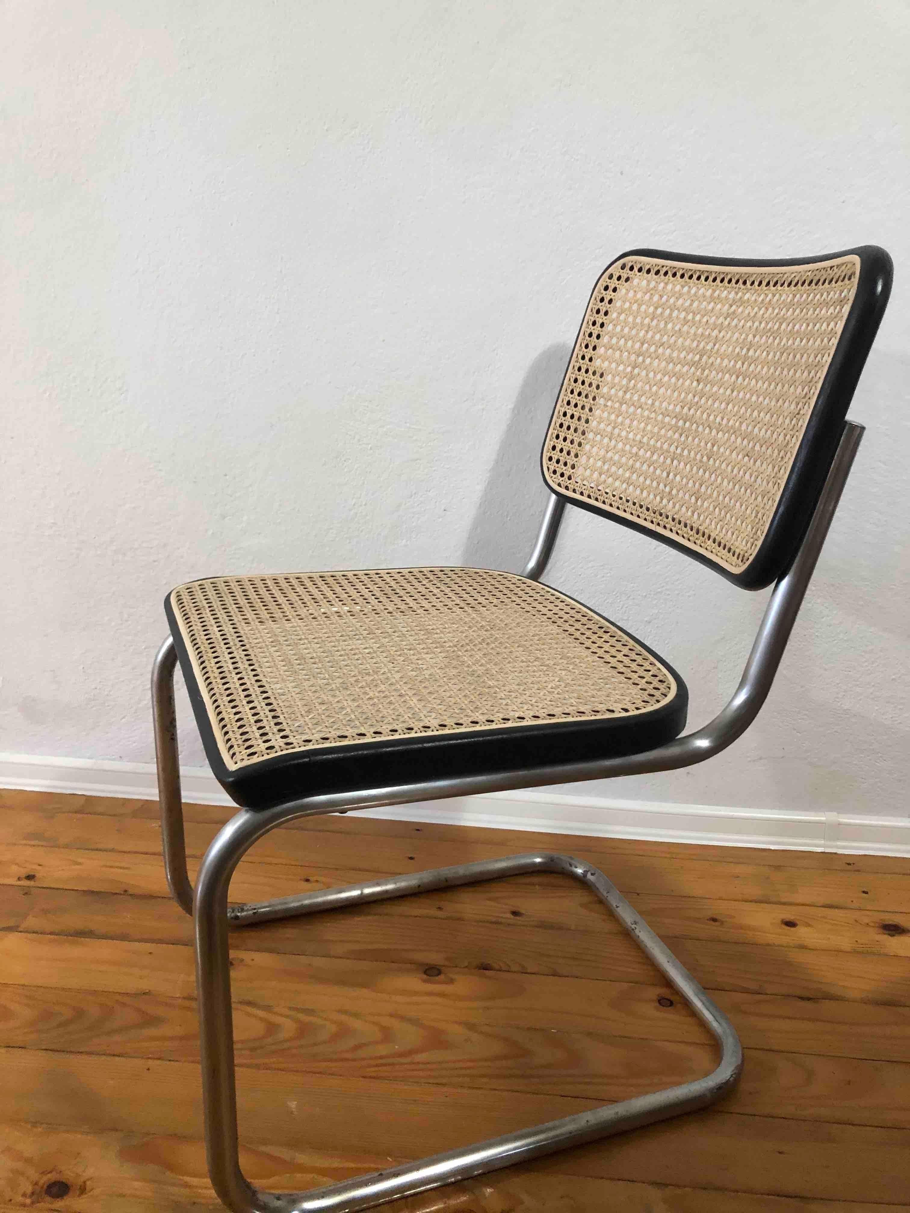 Set Of Thre THONET Cesca Chair By Marcel Breuer Austria 1978 For Sale 4