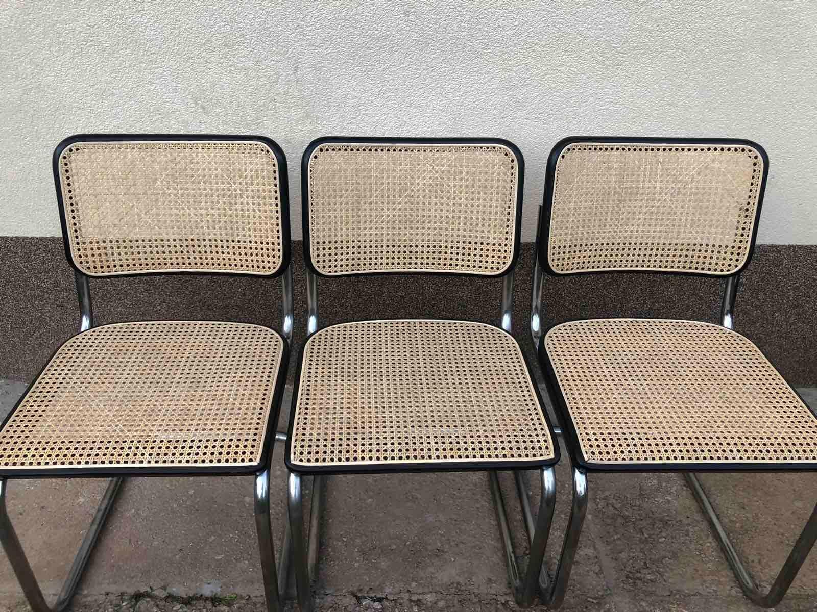 Set Of Thre Cesca Chair For THONET By Marcel Breuer 1978