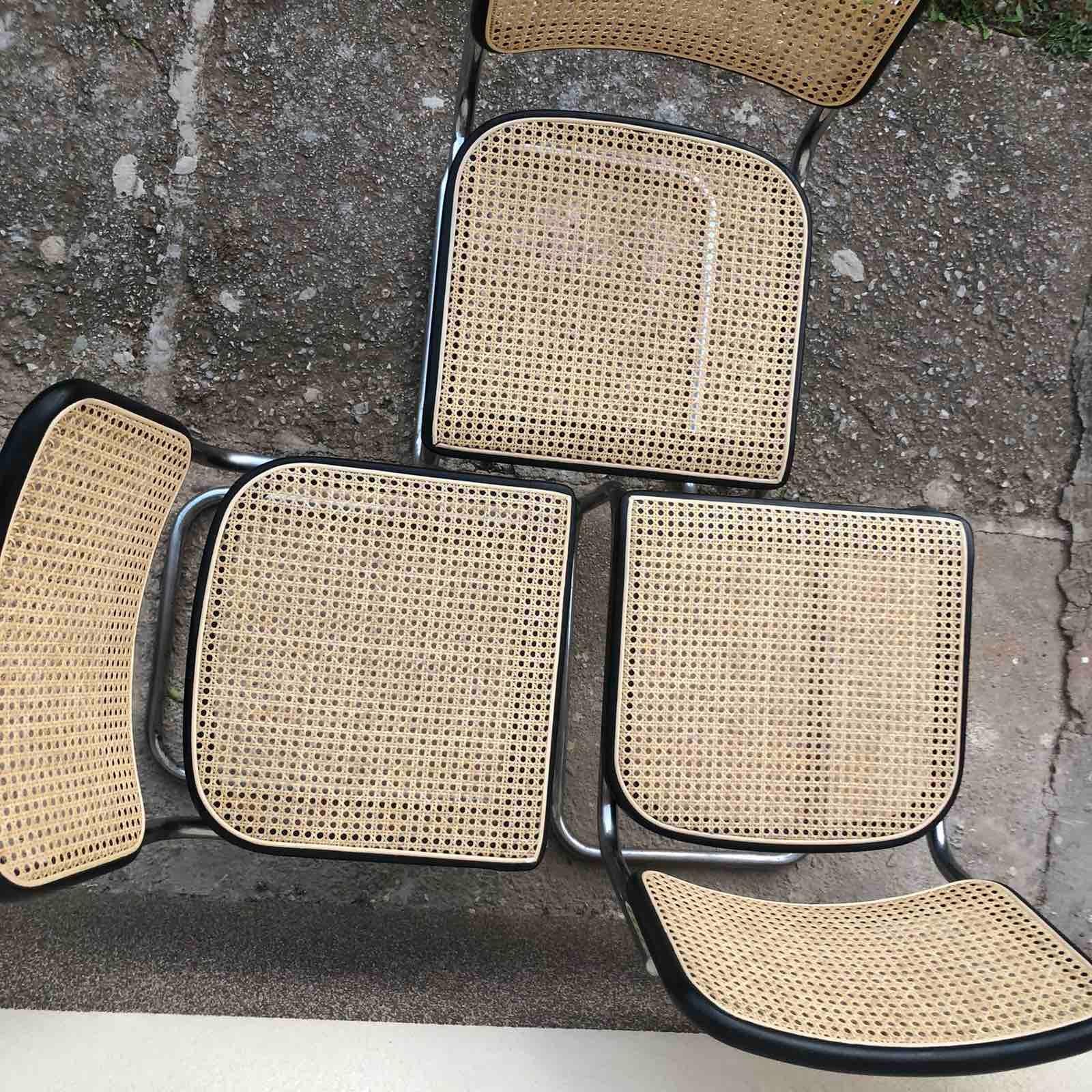 Set Of Thre THONET Cesca Chair By Marcel Breuer Austria 1978 For Sale 2