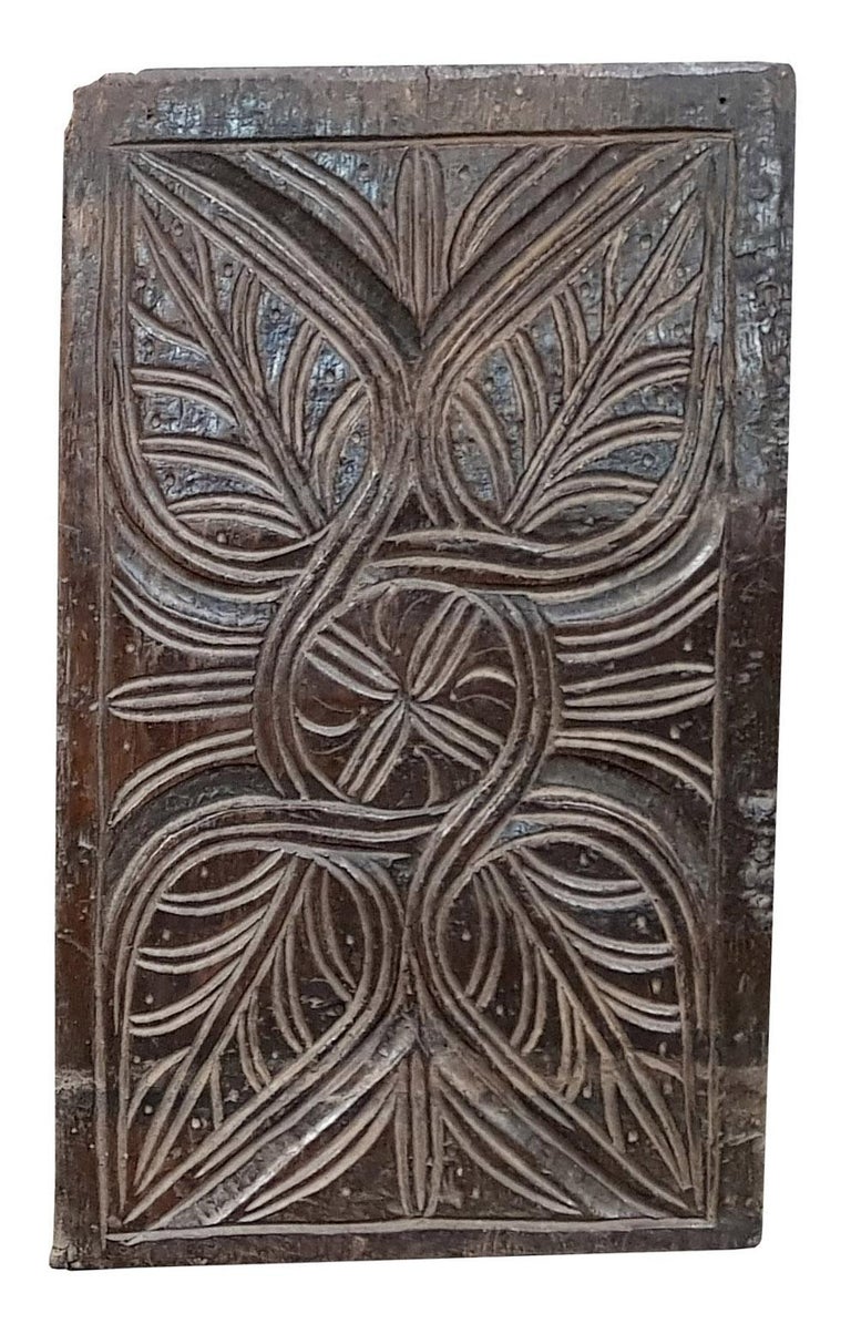 Set of Three 16th Century English Carved Oak Panels at 1stDibs