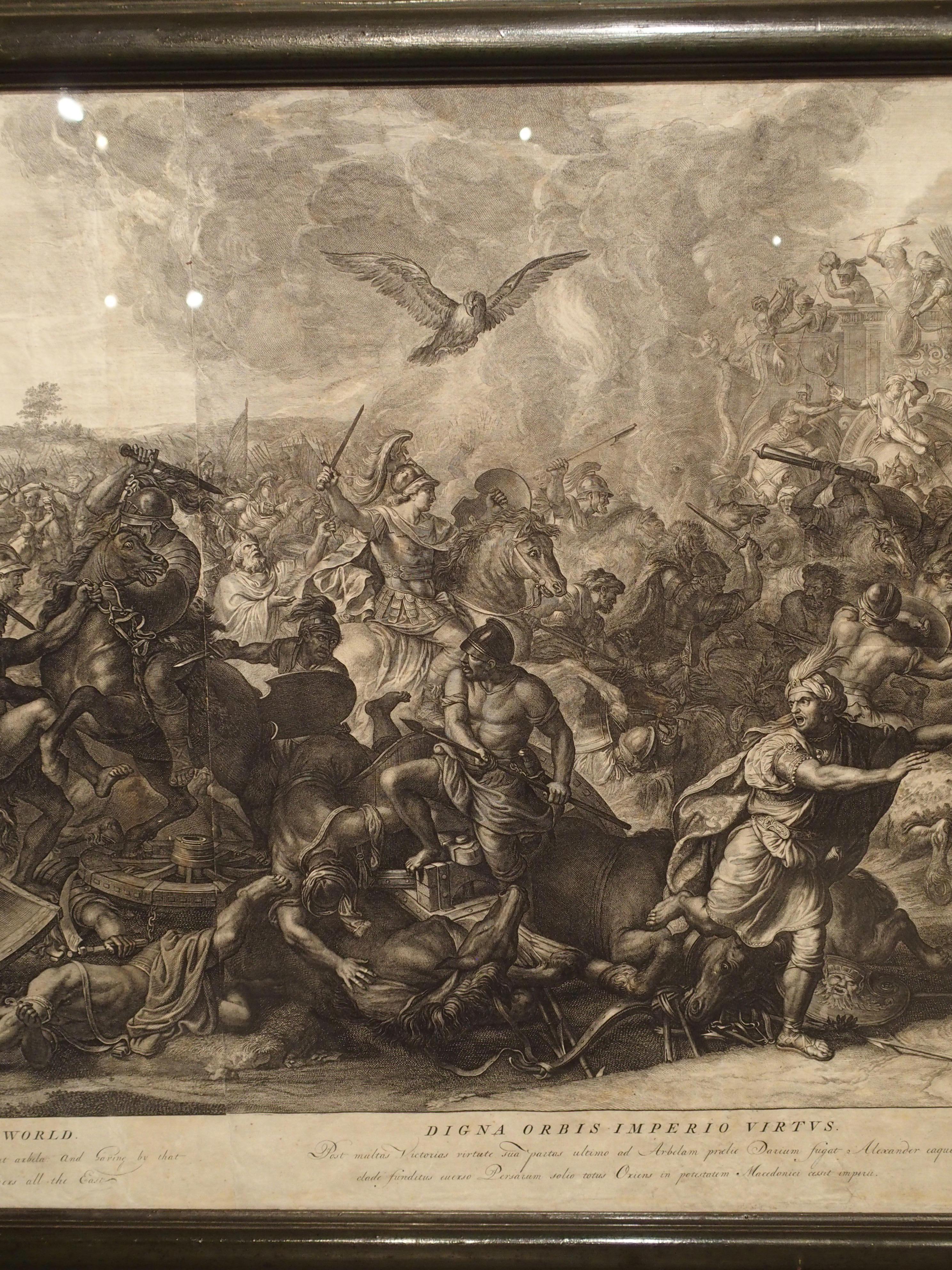 Set of Three 18th Century Engravings The Battles of Alexander the Great 7