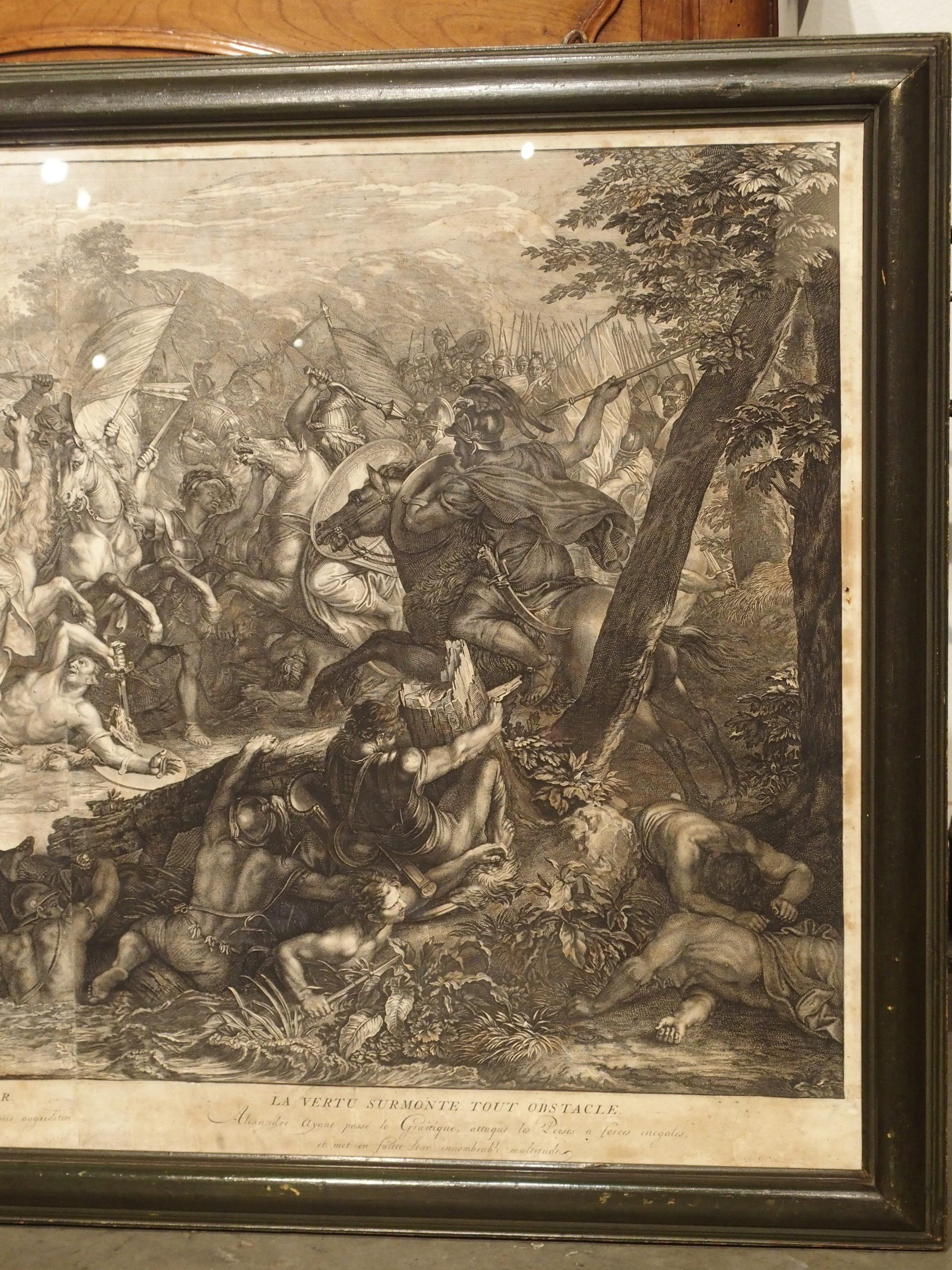 Set of Three 18th Century Engravings The Battles of Alexander the Great 13
