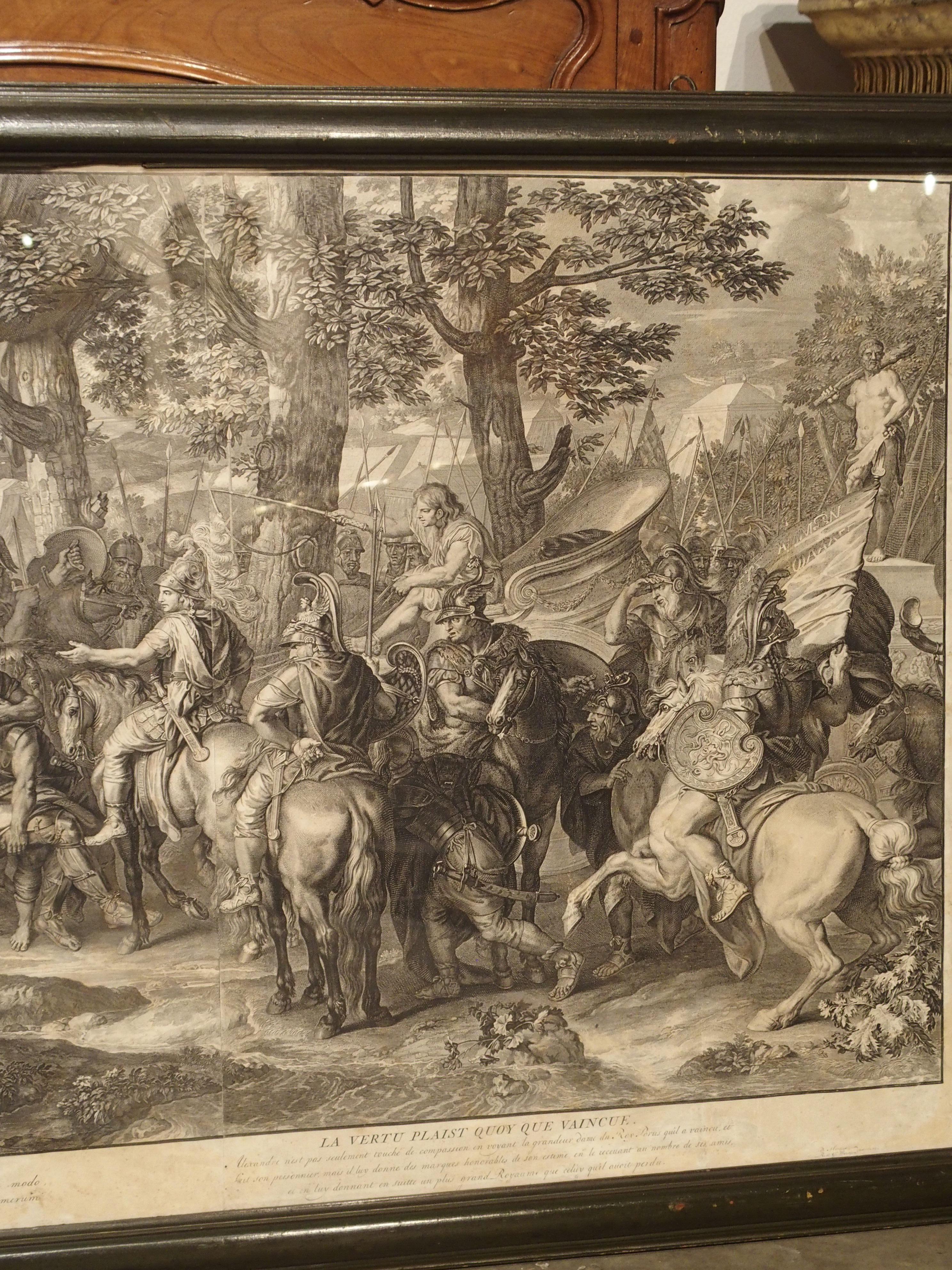 Set of Three 18th Century Engravings The Battles of Alexander the Great 1