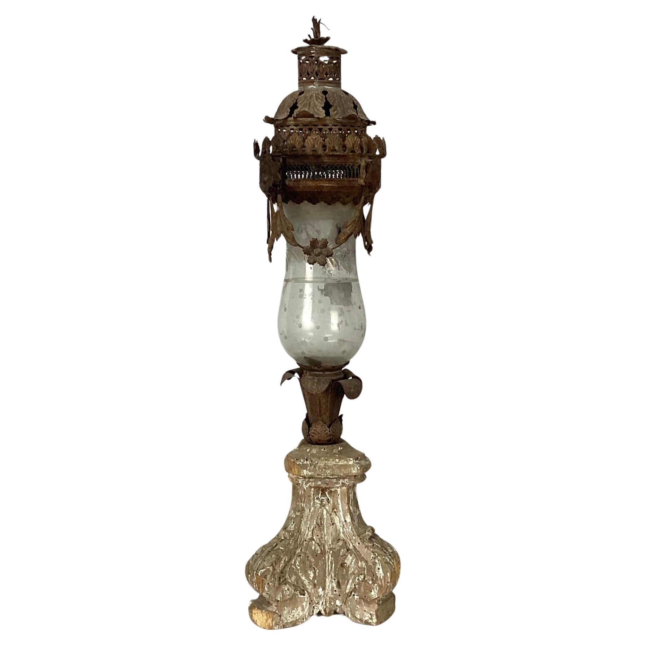 Metal Set Of Three 18th Century Italian Giltwood Lanterns