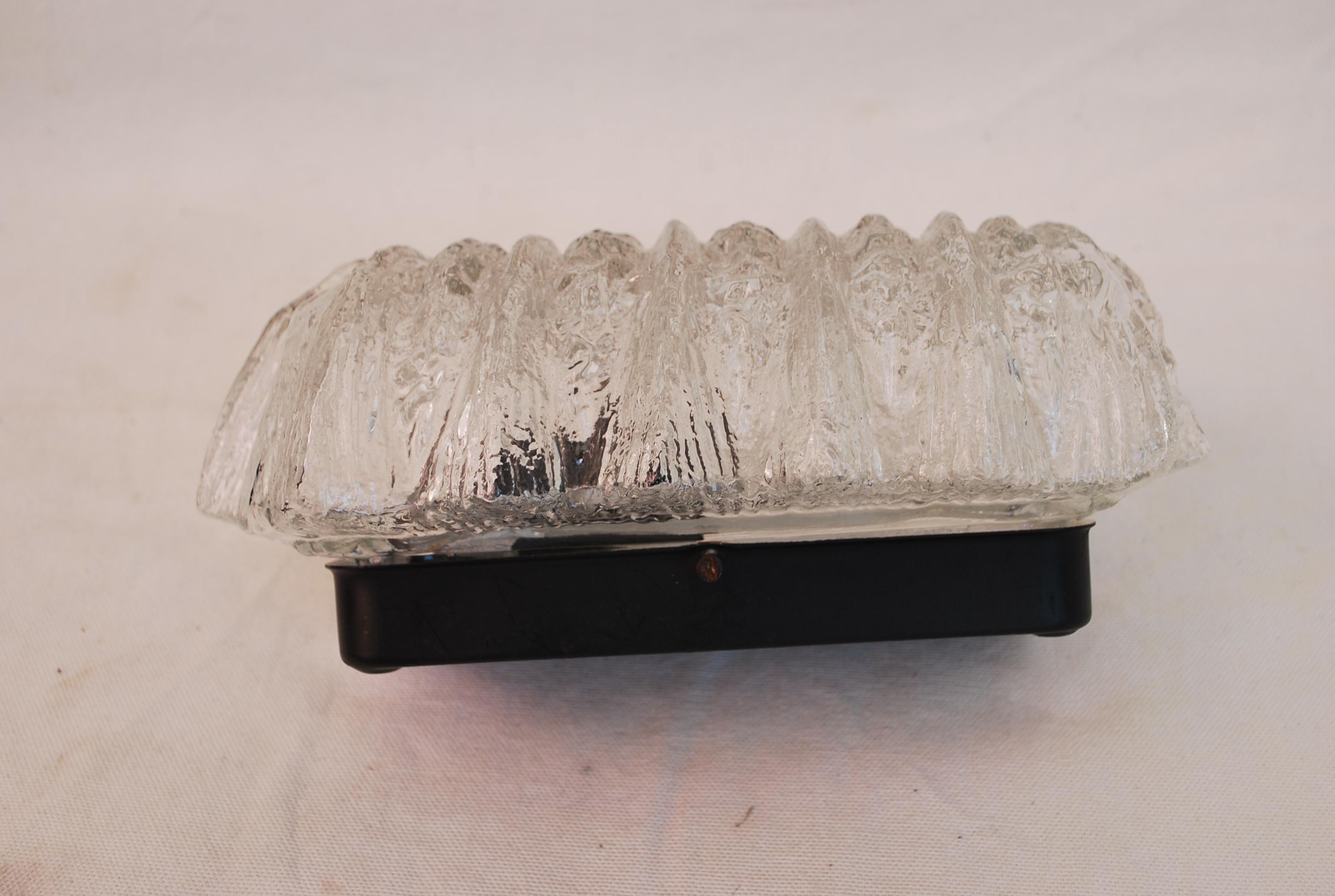 Set of three 1960's French sconces/flush lights For Sale 2