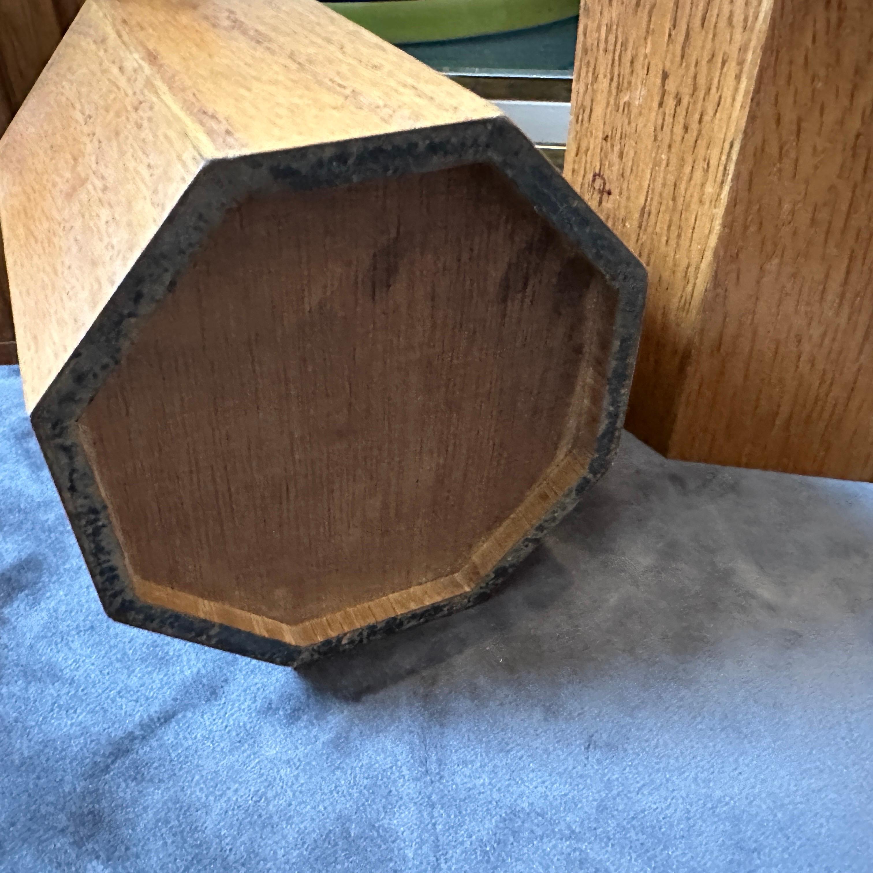 Set of Three 1960s Scandinavian Style Wood and Plastic European Ice Buckets im Angebot 4