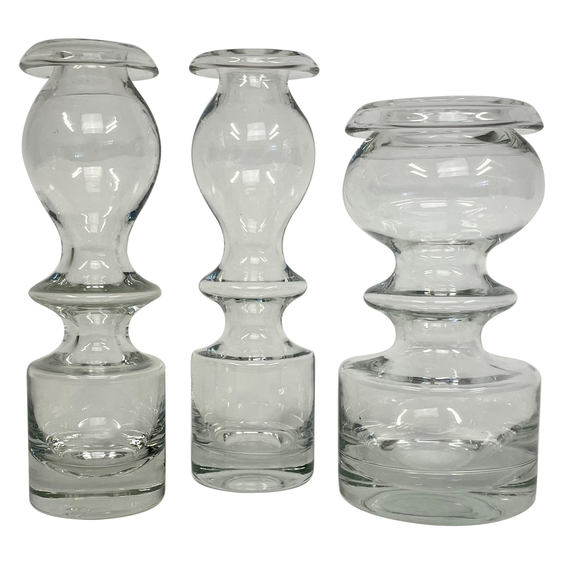 Set di tre vasi Pompadour del 1966 della designer finlandese Nanny Still per Riihimäen