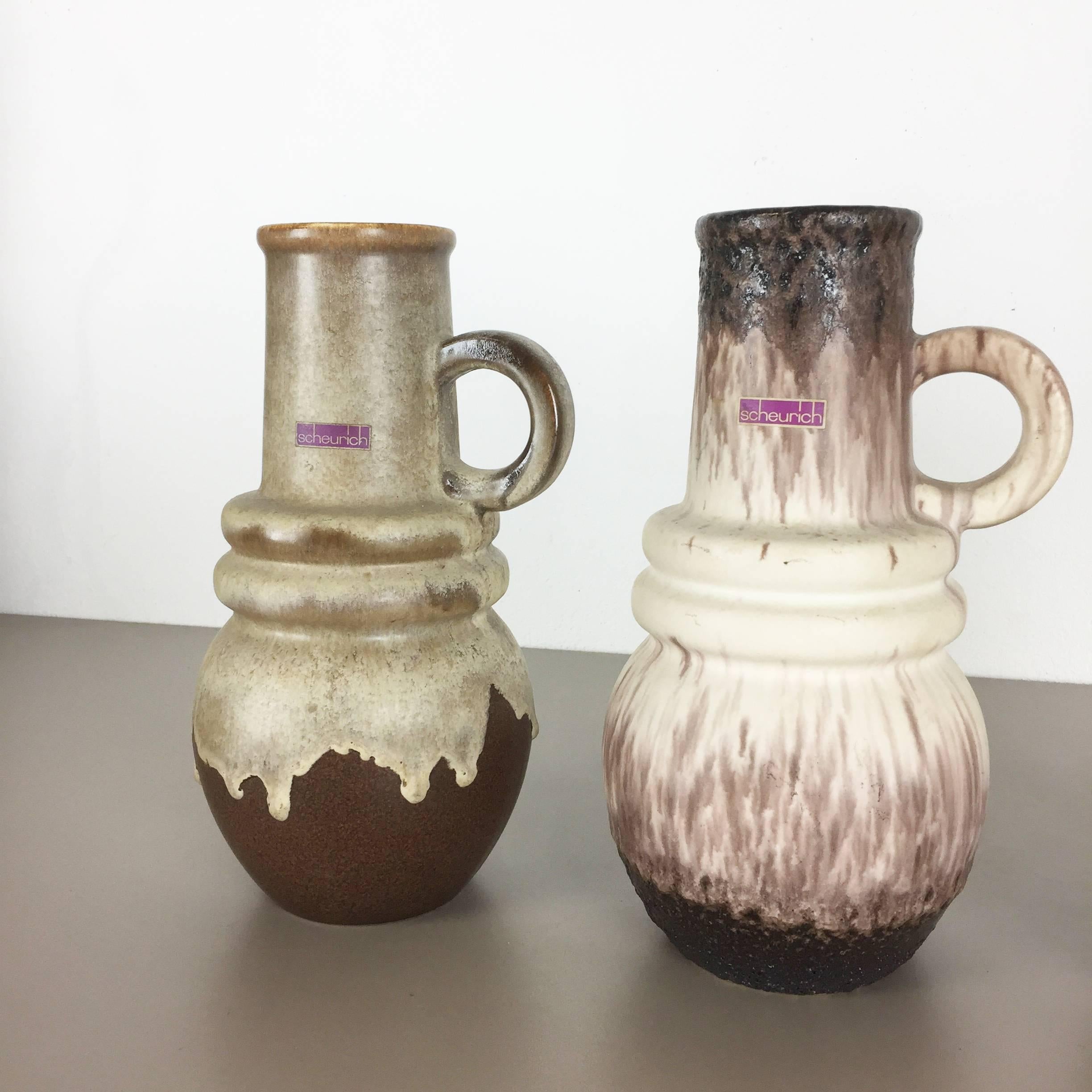 Allemand Ensemble de trois vases 