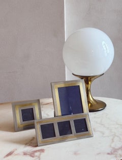 Set di tre cornici fotografiche italiane Romeo Rega degli anni '70