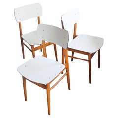 Set of Three 1970's Scandi Dining Chairs by TON