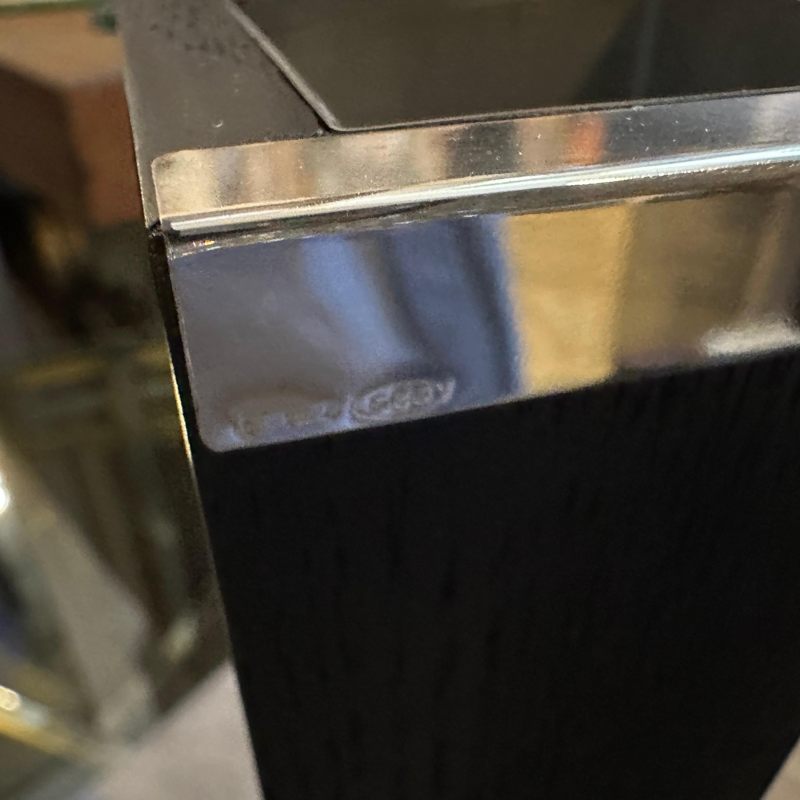 Set di tre vasi minimalisti anni '80 in legno ebanizzato e argento sterling di Silvan in vendita 3