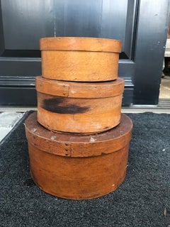 Set of Three 19th Century American Pantry Boxes