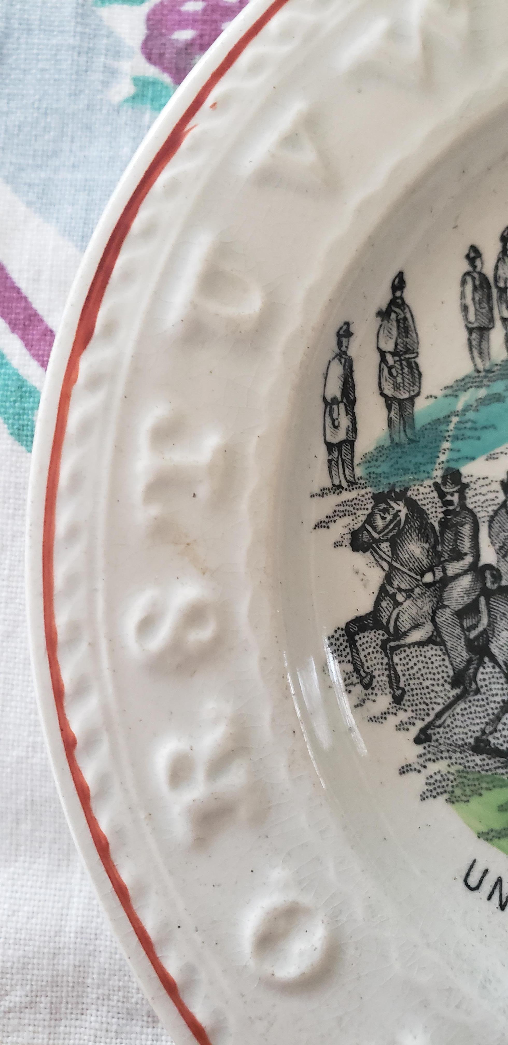 Set of Three 19th Century Children ABC Plates For Sale 7