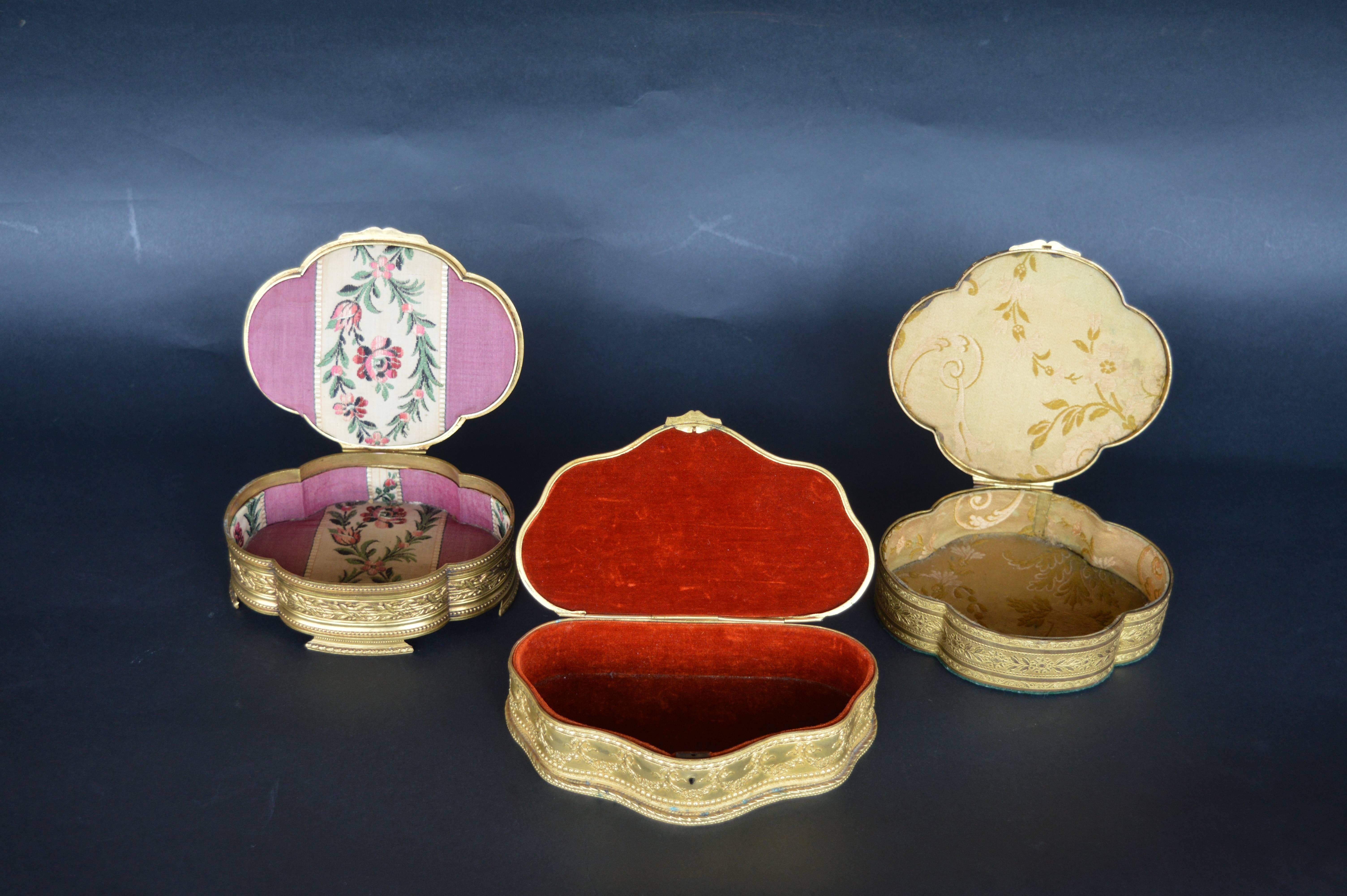Set of Three 19th Century French Boxes For Sale 1
