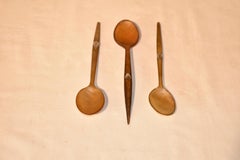Set of Three 19th Century Horn Spoons