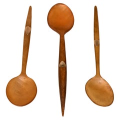 Set of Three 19th Century Horn Spoons