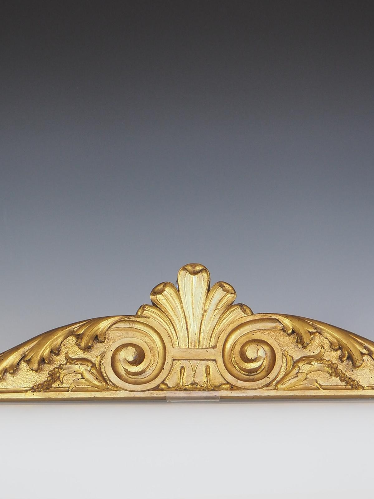 Set of three 19th Century Italian Giltwood Over Door Pediments is a highly decorative and visually striking addition to any interior space. Crafted with meticulous attention to detail, these architectural pieces feature a stunning combination of