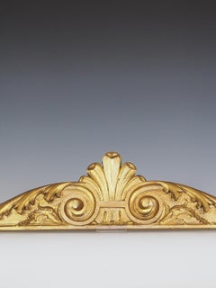 Set of Three 19th Century Italian Giltwood Over Door Pediments