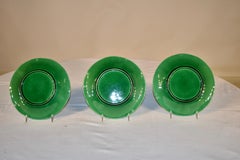 Set of Three 19th Century Majolica Plates