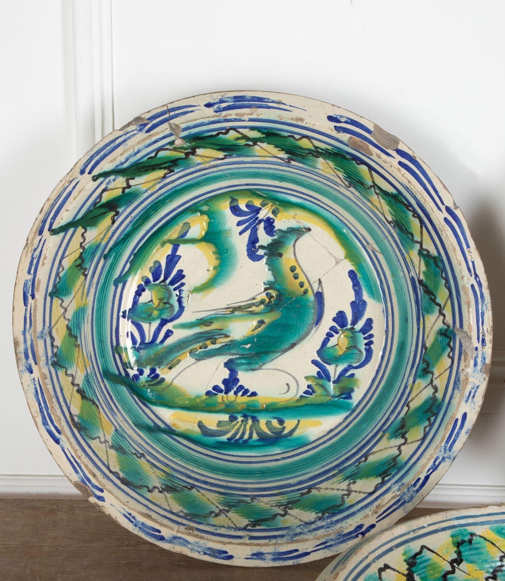 Spanish SET OF THREE 19th CENTURY SPANISH LEBRILLOS FROM GRANADA For Sale