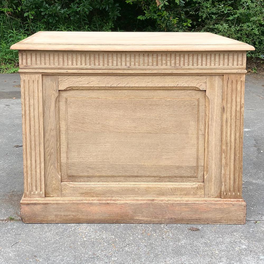 Set of Three 19th Century Stripped Oak Store Counters 8