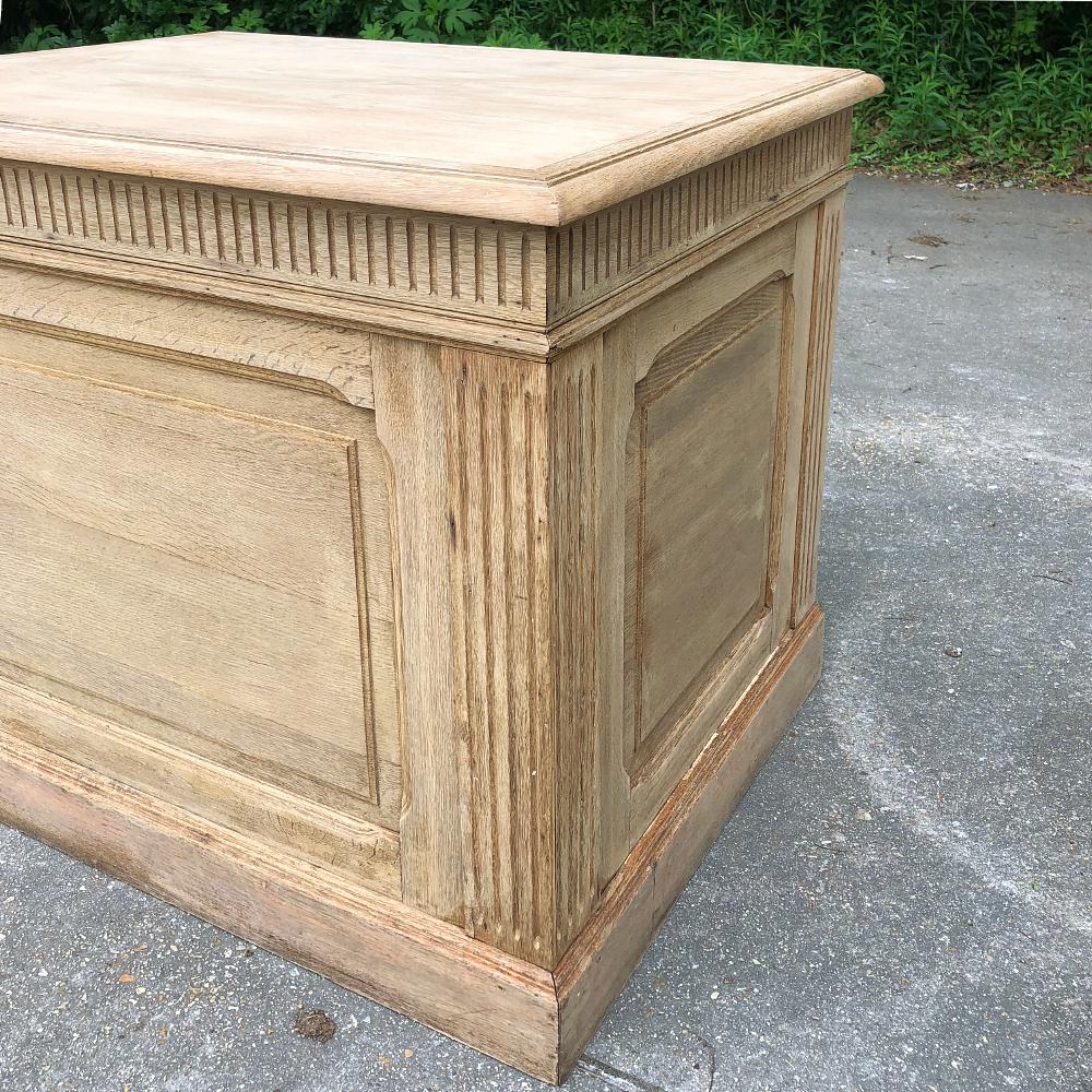 Set of Three 19th Century Stripped Oak Store Counters 9