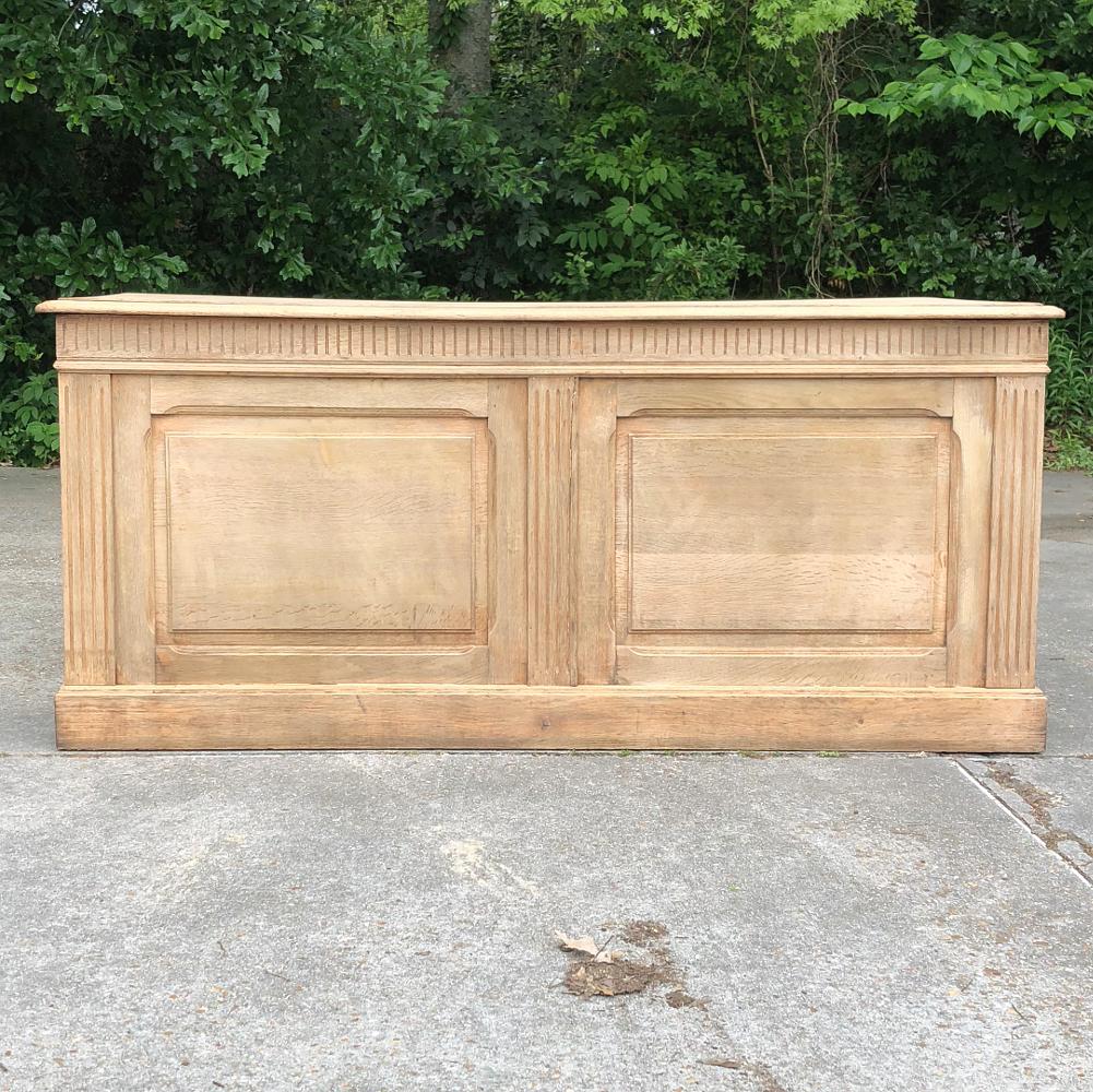 Hand-Crafted Set of Three 19th Century Stripped Oak Store Counters