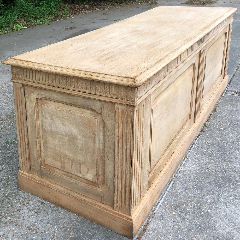 Late 19th Century Set of Three 19th Century Stripped Oak Store Counters