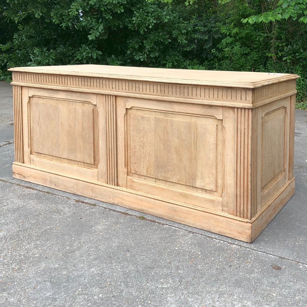 Set of Three 19th Century Stripped Oak Store Counters 2