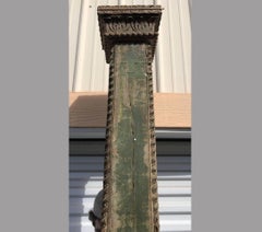 Set of Three 19th Century Teak Pillars from Old Palace in Gujarat