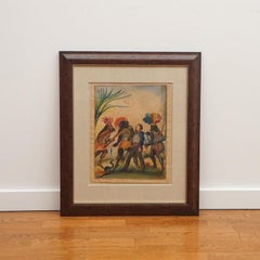 Set of Three 19th Century West Indies Original Watercolors