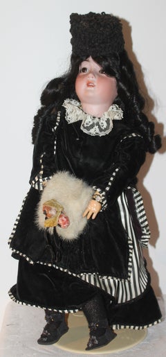 Set of Three 19thc Hand Made German Dolls