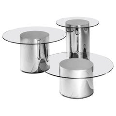 Set of Three 2001 Side Tables by Ramon Úbeda and Otto Canalda