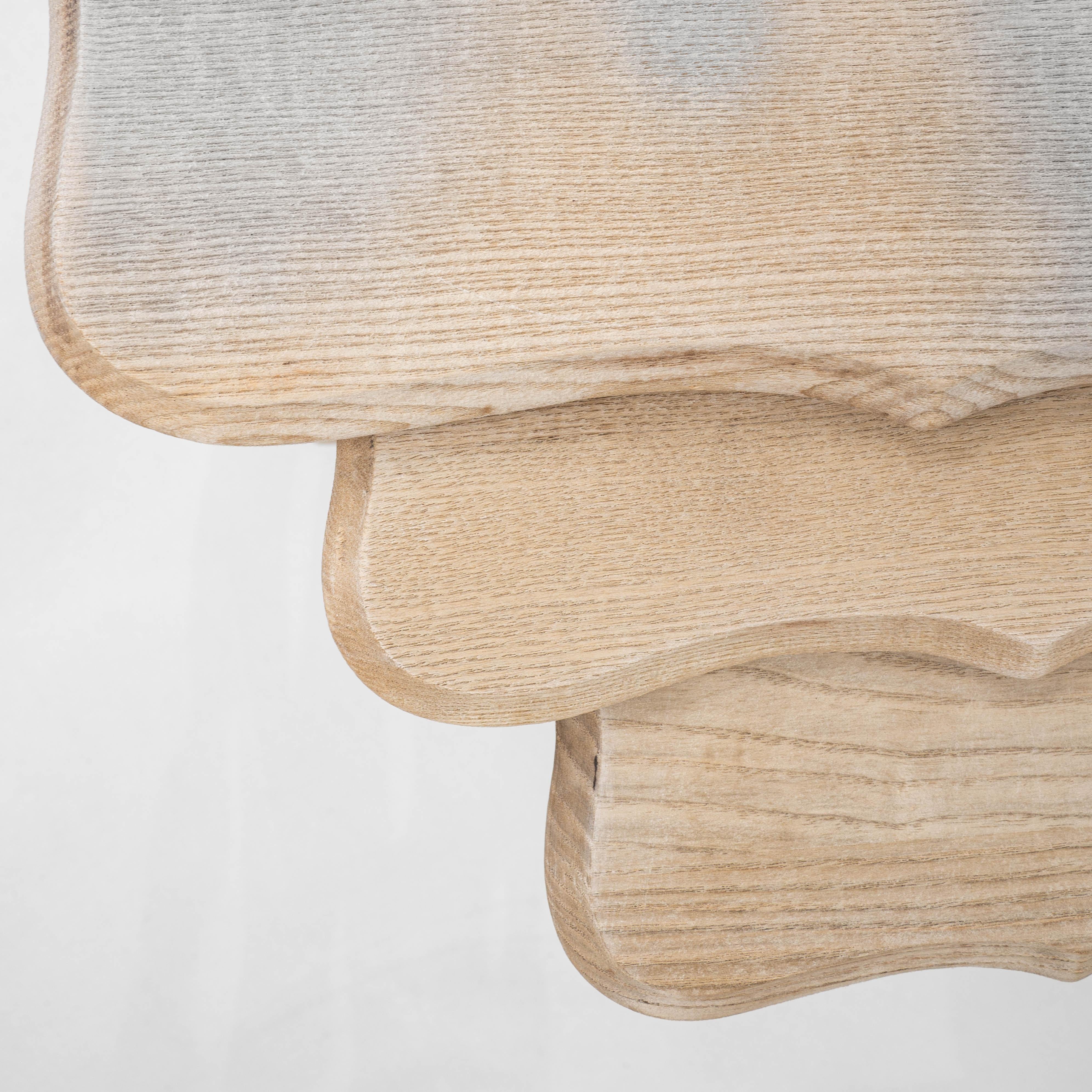 Set Of Three 20th Century French Oak Nesting Tables With Barley Twist Legs For Sale 8