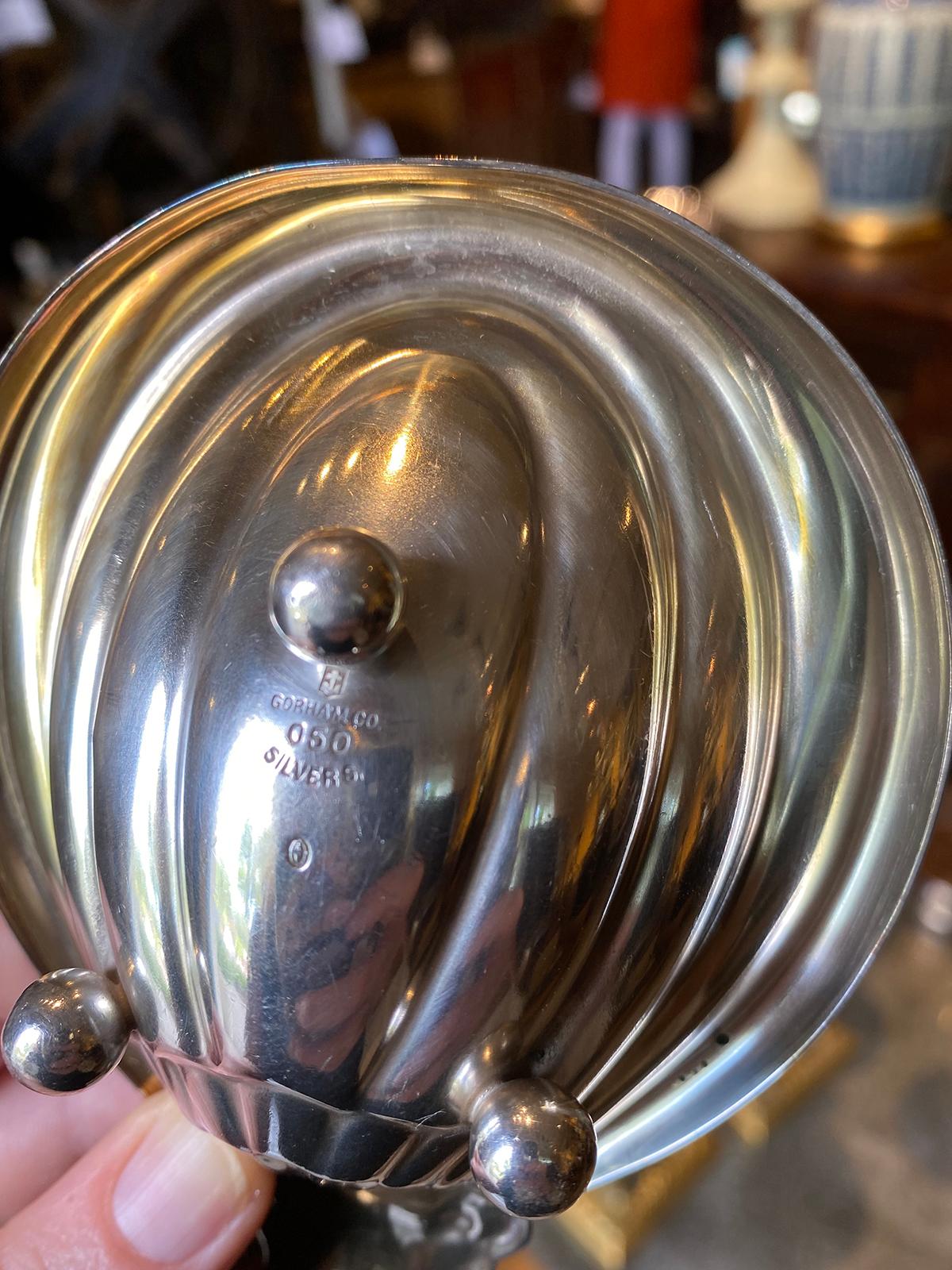 Set of Three 20th Century Gorham Co. Silver Plate Shell Dishes, Marked In Good Condition For Sale In Atlanta, GA