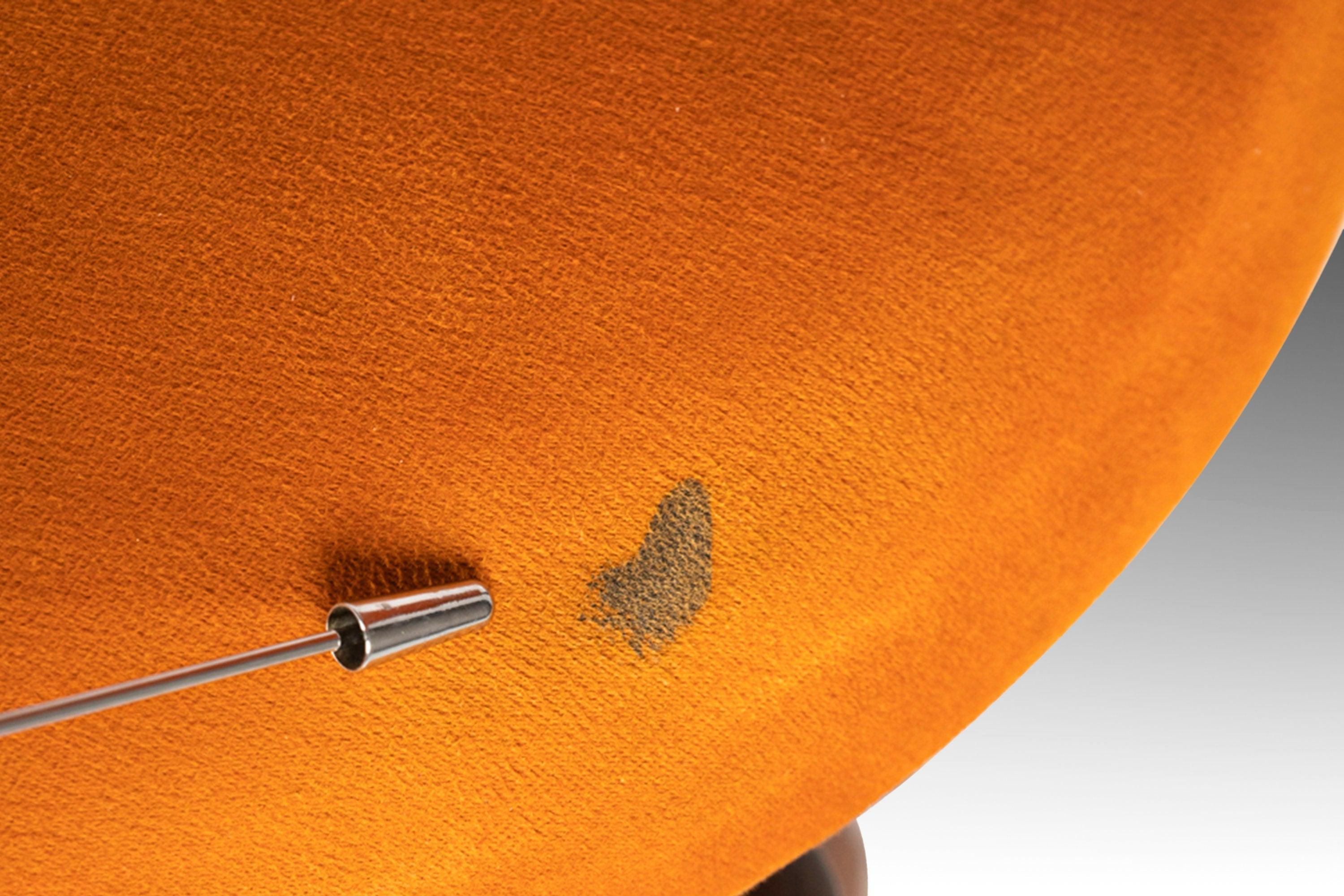 Walnut Set of Three '3' MCM Multi-Colored Barstools by Hugo Frandsen for Spøttrup