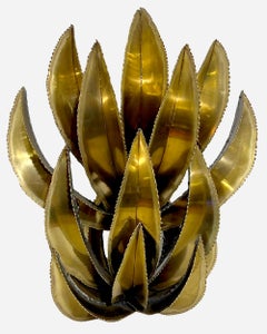 Ensemble de trois appliques "agave" attribuées à Christian Techoueyres France 1970