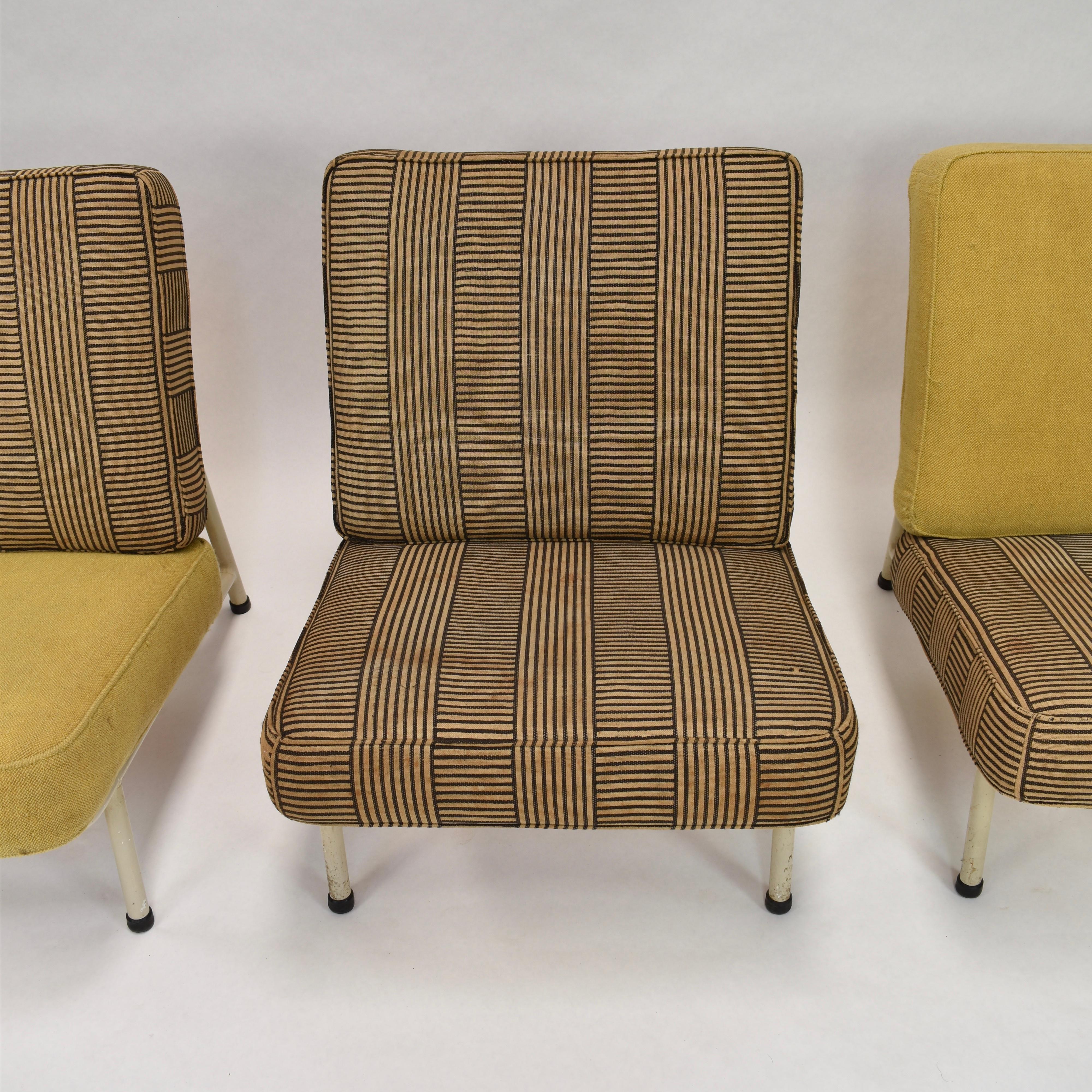Set of Three Alf Svensson Lounge Chairs for DUX, Sweden, circa 1950 1