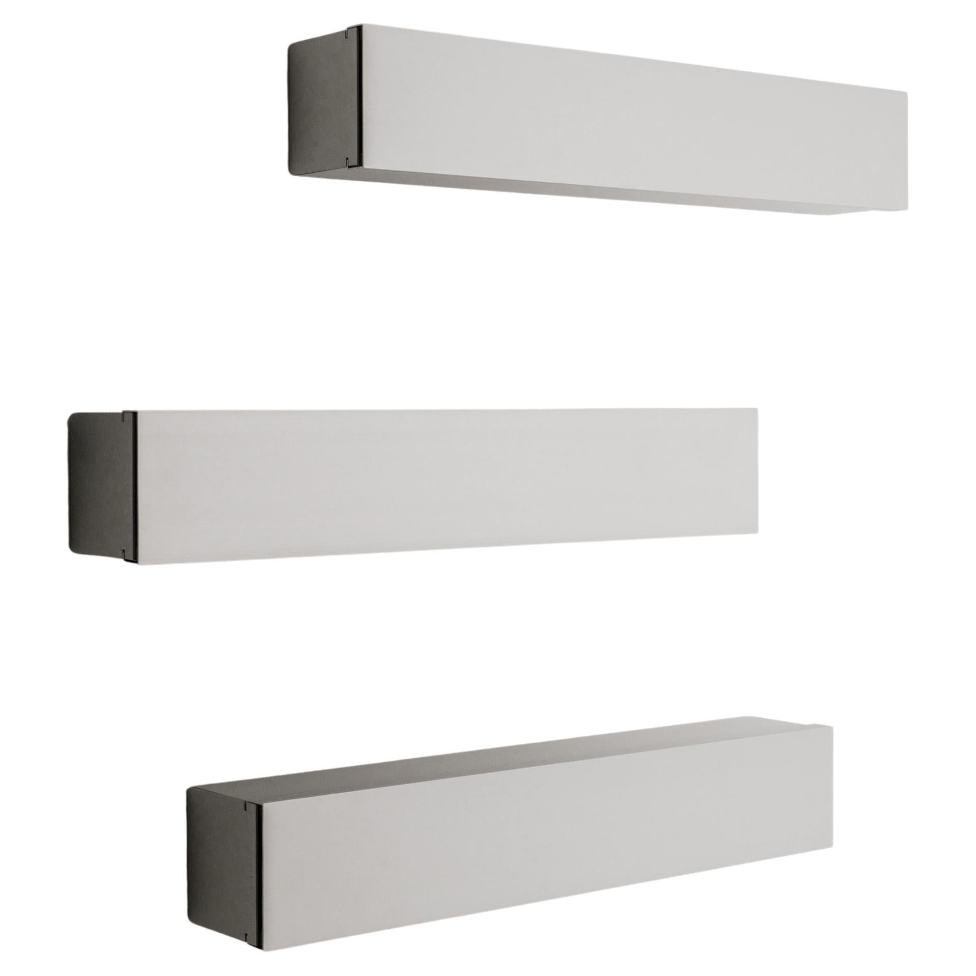 Set of Three Aluminum Wall Cabinet Shelves by Shigeru Uchida for Pastoe, 1990s