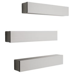 Set of Three Aluminum Wall Cabinet Shelves by Shigeru Uchida for Pastoe, 1990s
