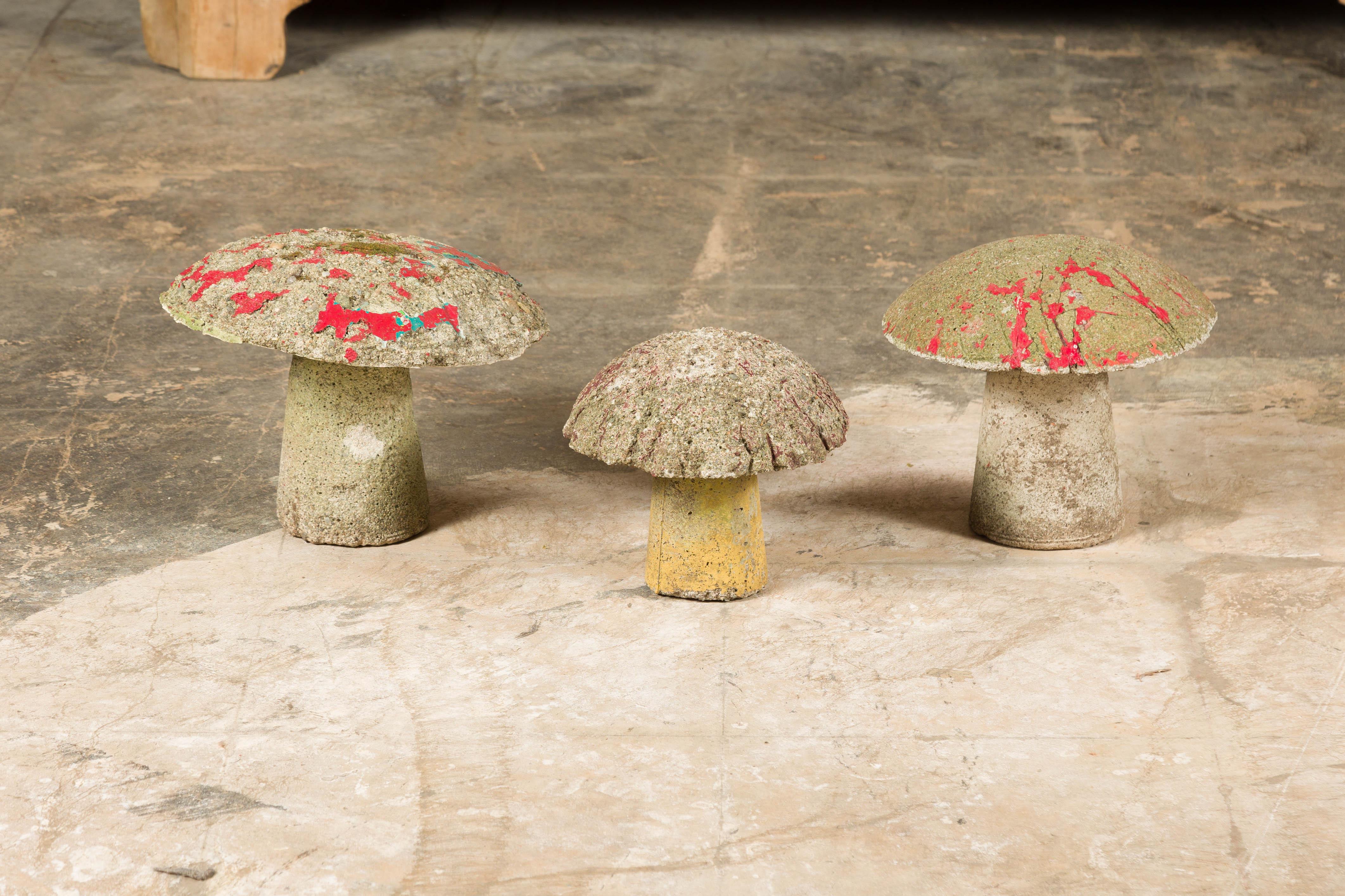 concrete garden mushroom ornaments