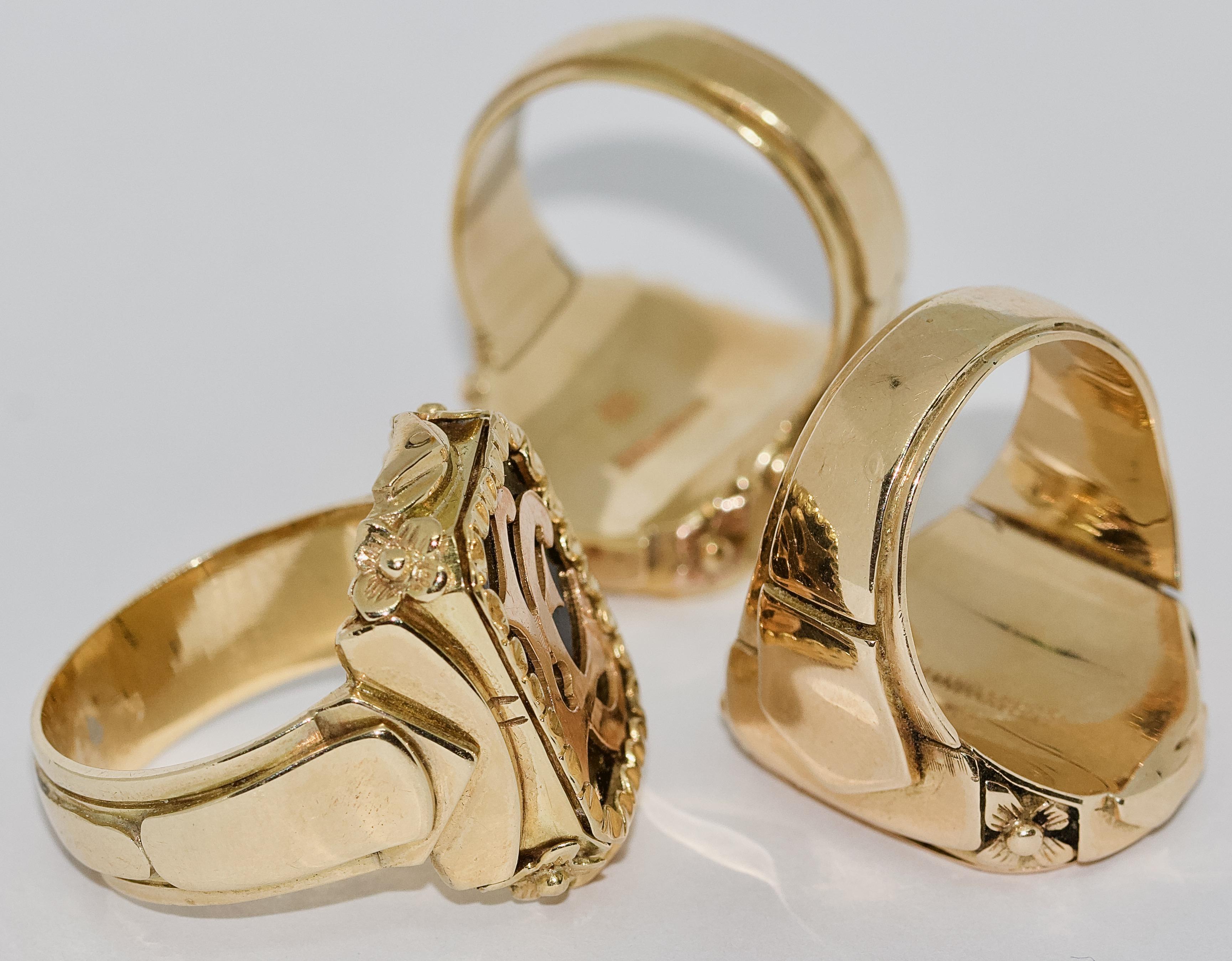mens signet ring vintage