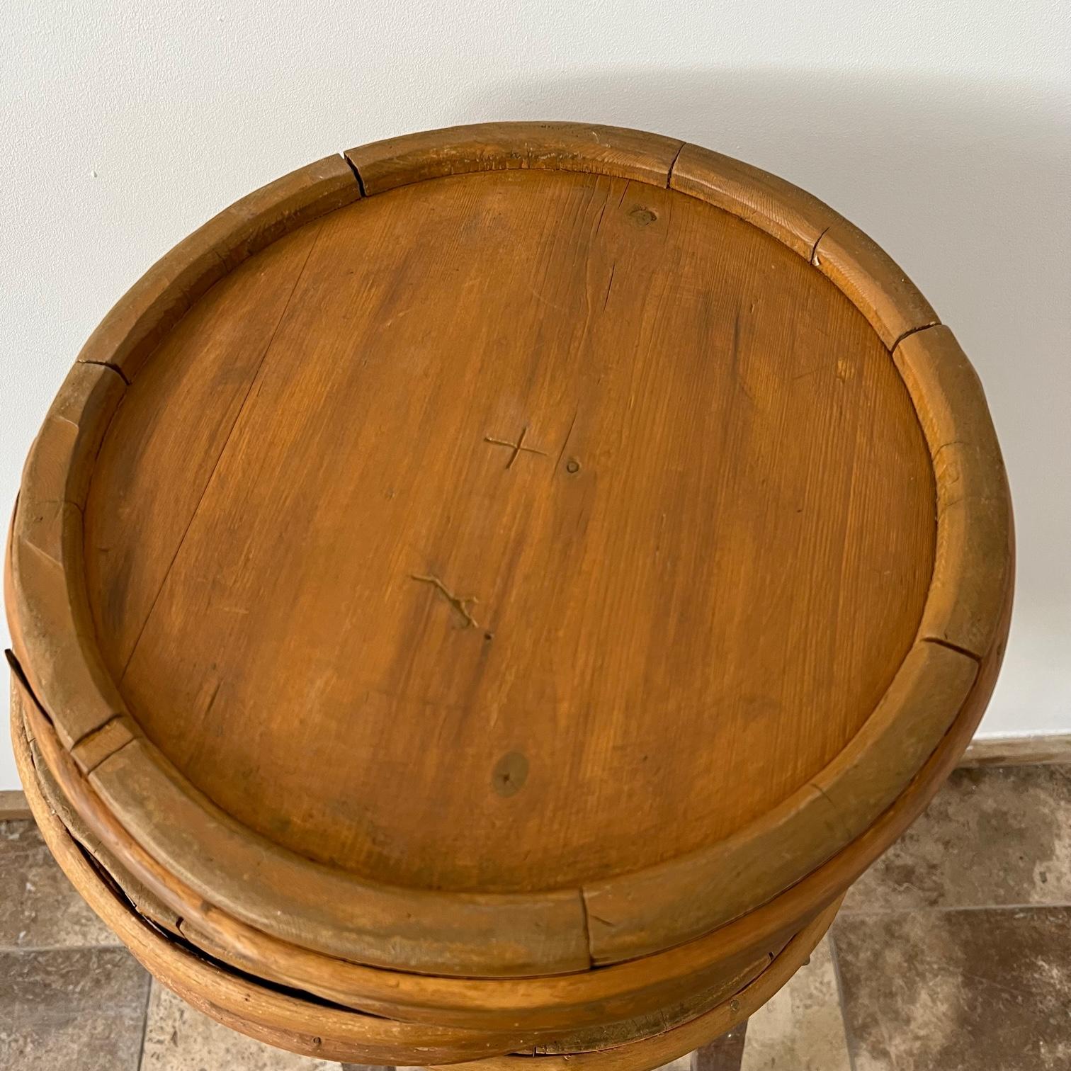 Set of Three Antique Swedish Wooden Primitive Bowls For Sale 6
