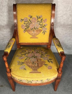 Satz von drei Sesseln, Directoire-Stil, Frankreich, 19. Jahrhundert