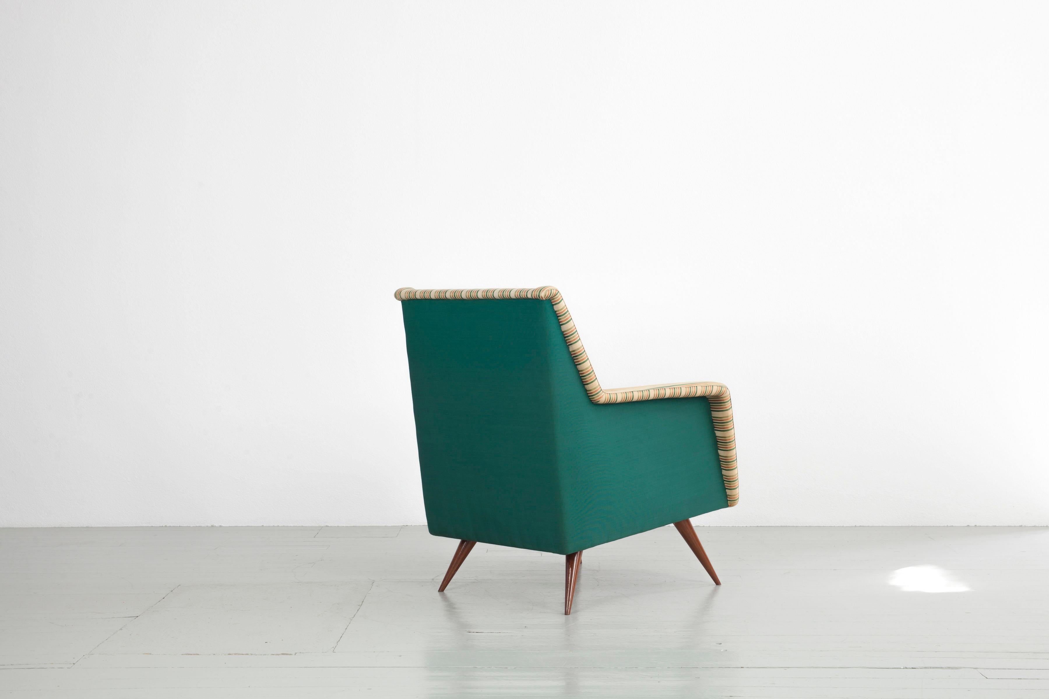 Set aus drei Sesseln aus den 1950er Jahren, Melchiorre Bega zugeschrieben im Zustand „Relativ gut“ im Angebot in Wolfurt, AT
