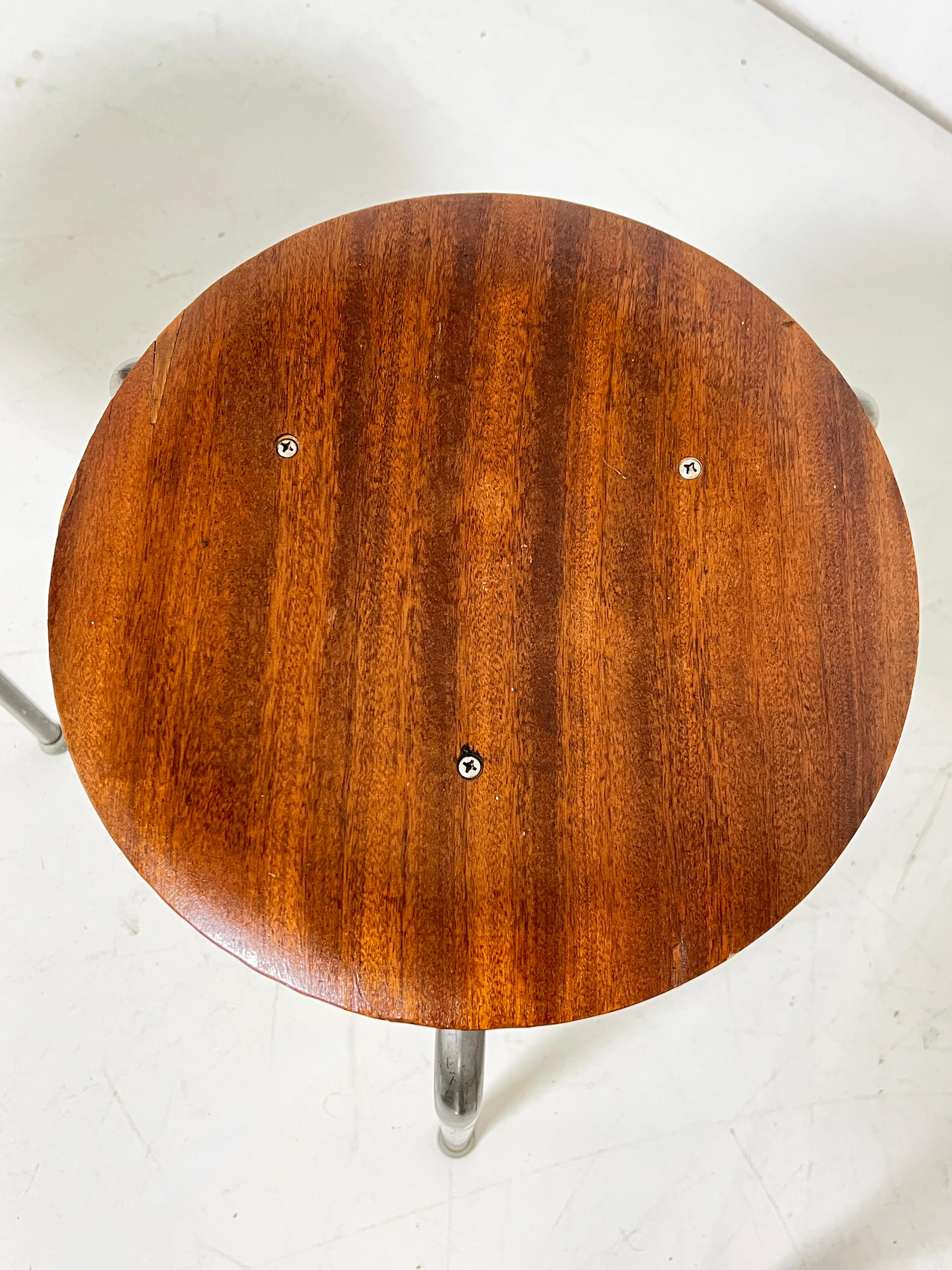 Set of Three Arne Jacobsen Danish Teak Stacking Tripod 